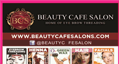 Desktop Screenshot of beautycafesalons.com